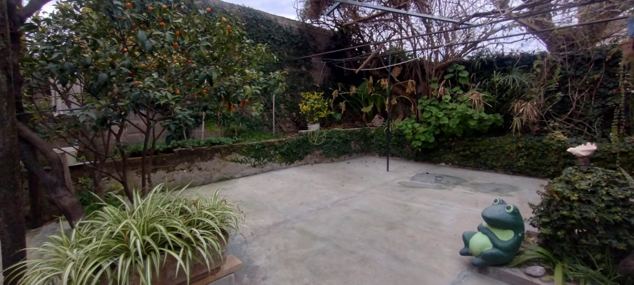 Vivienda familiar con tres dormitorios y patio.